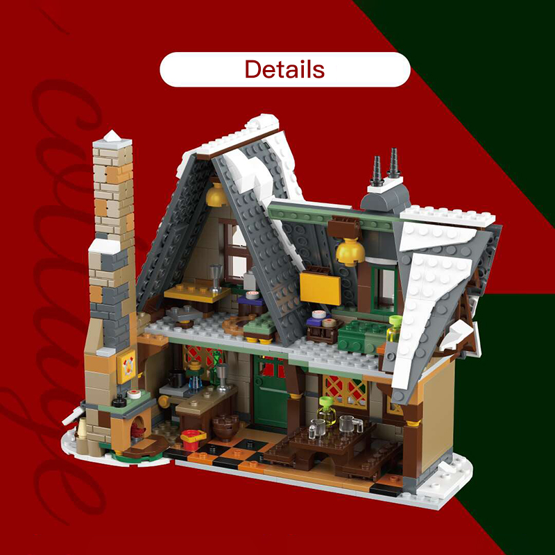 Christmas Cottage Mould King 16049 Creator With 766 Pieces