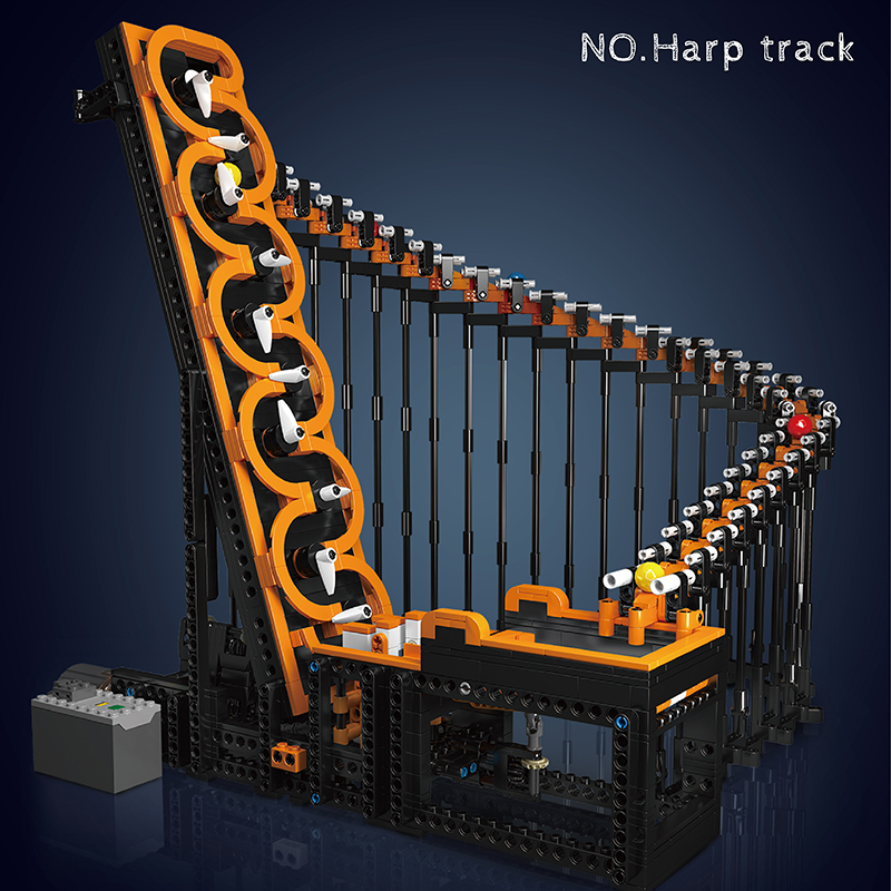 Great Ball Contraption Harp Track MOULD KING 26008 Creator With 1508pcs 