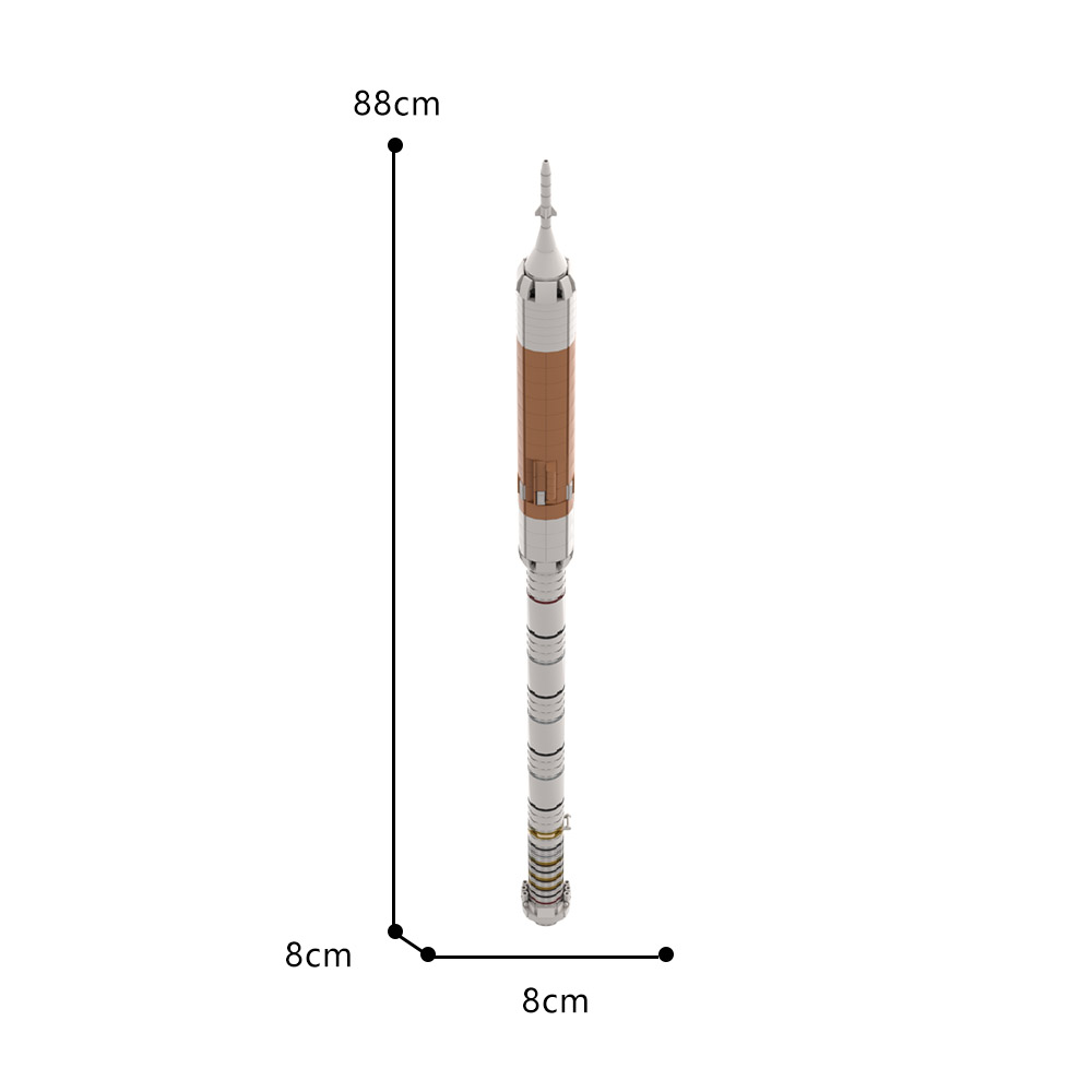 NASA Ares I Rocket 1:110 Scale MOC-101792 Space With 516 Pieces