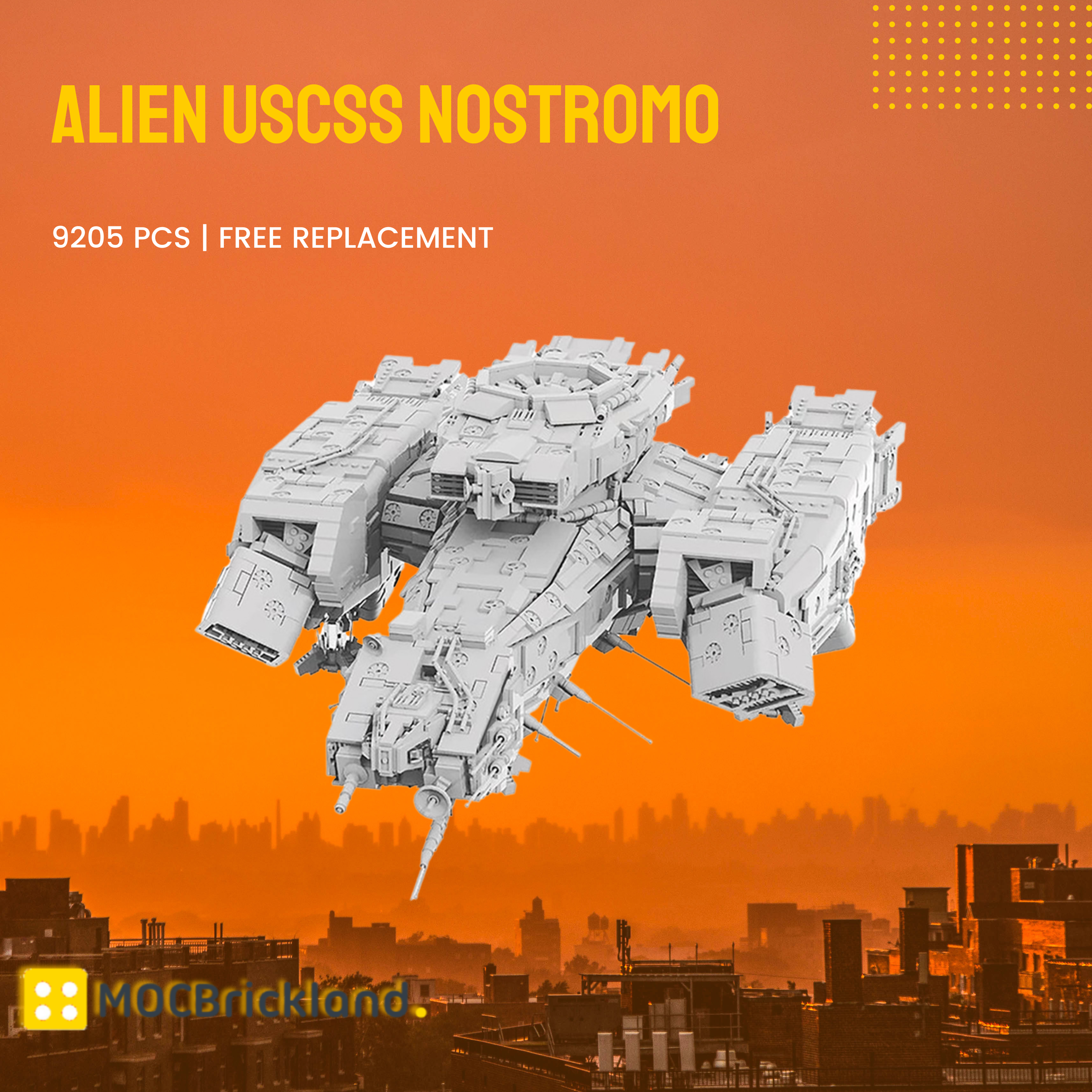 Alien USCSS NOSTROMO MOC-9803 Movie With 9205 Pieces