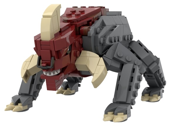 Reek Beast - From Petranaki / Geonosian Arena MOC-113817 Star Wars With 487 Pieces