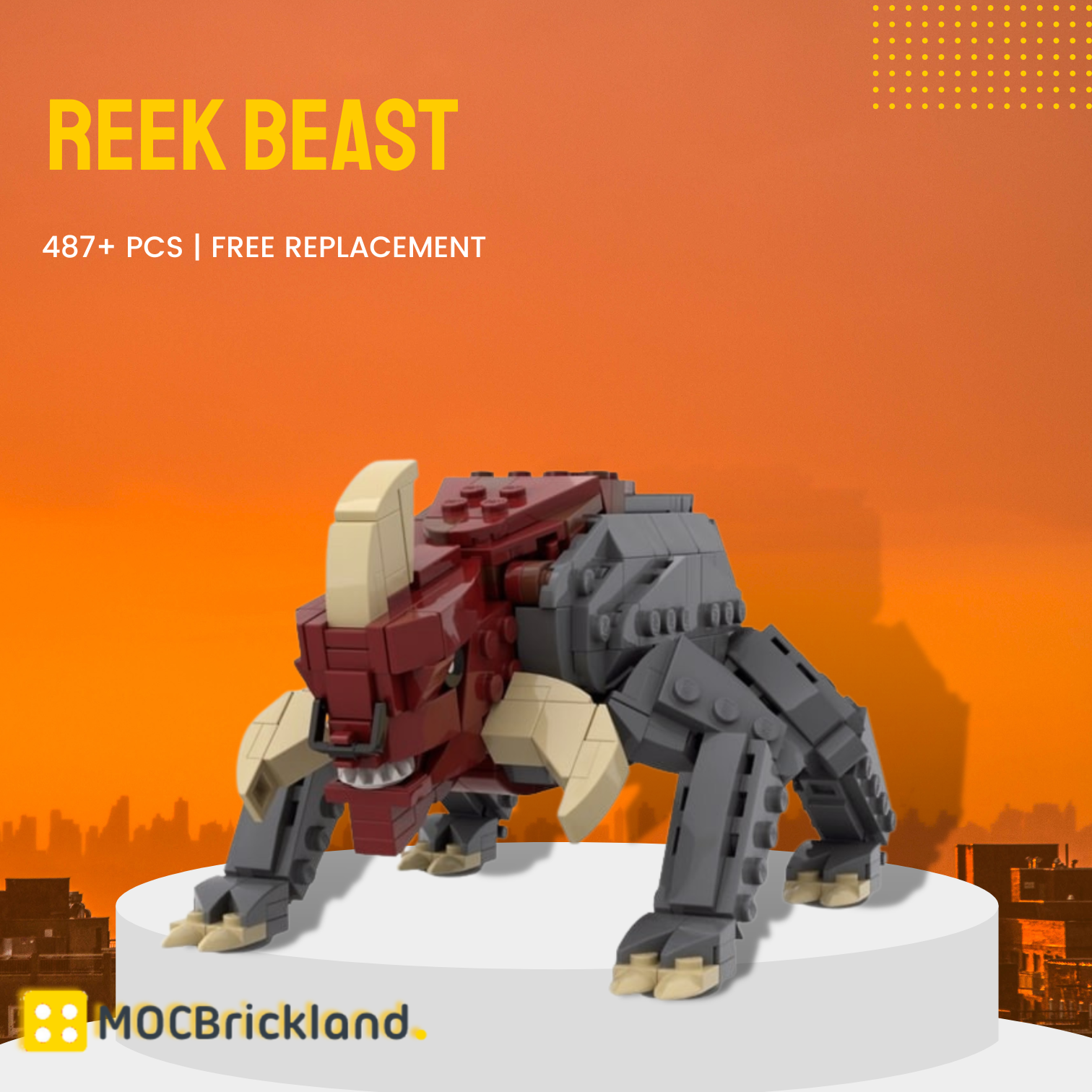 Reek Beast - From Petranaki / Geonosian Arena MOC-113817 Star Wars With 487 Pieces