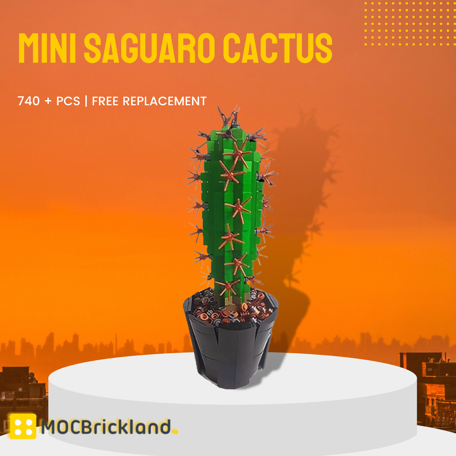 LEGO MOC Mini Saguaro Cactus (carnegiea gigantea) by B_Best