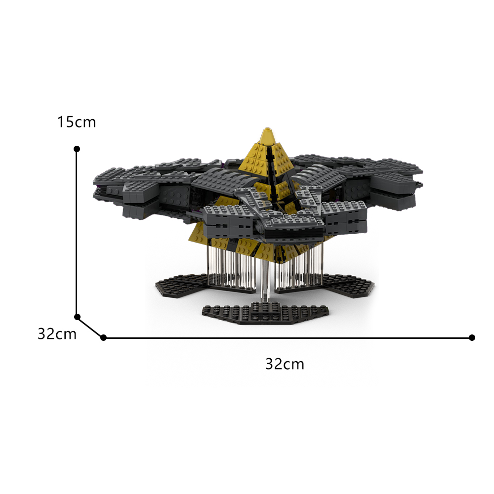 Goa'uld Ha'Tak Mothership - SG1 MOC-124664 Space With 686 Pieces