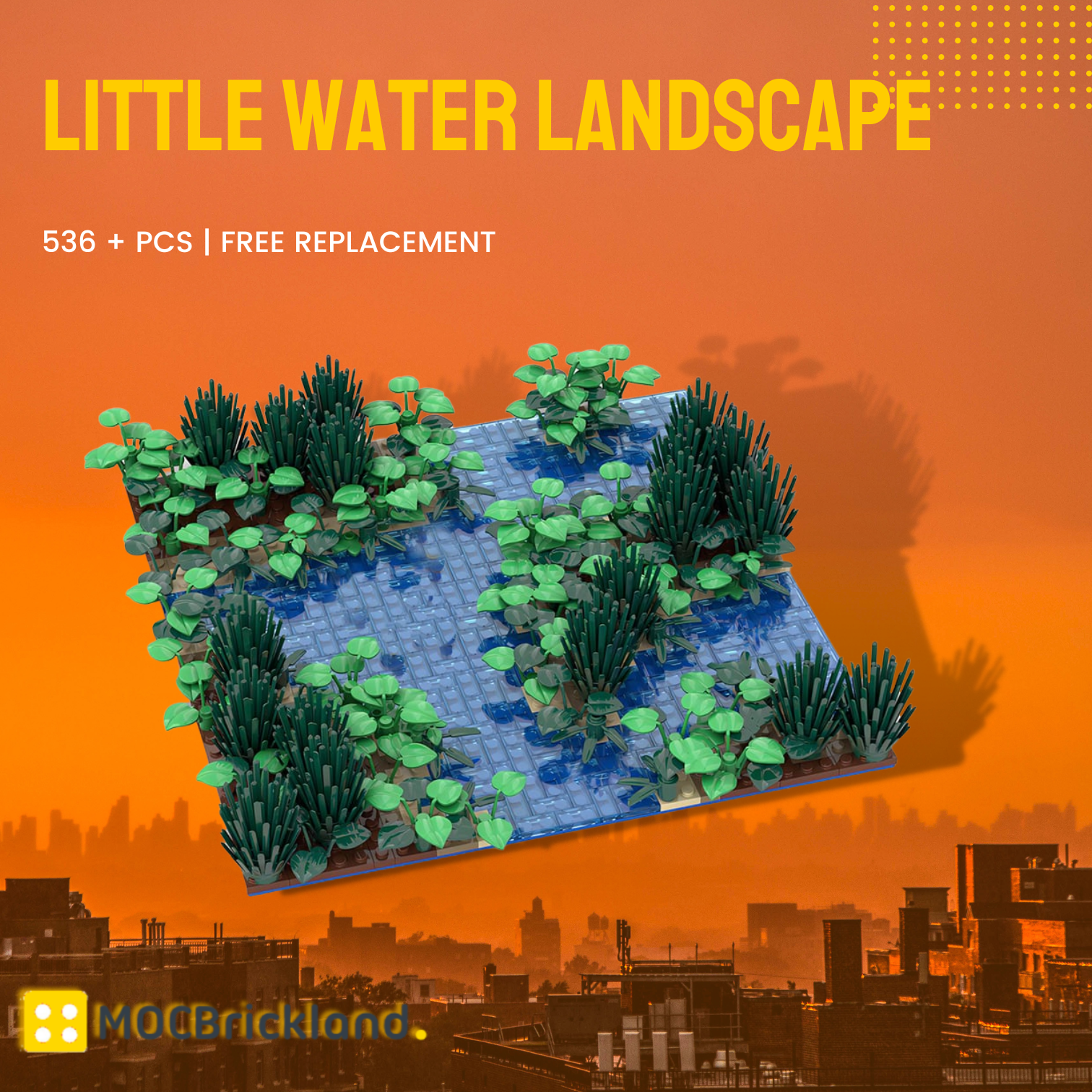 Little Water Landscape MOC-127210 Creator With 536 Pieces