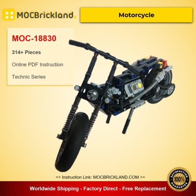 Motorcycle MOC-18830 Technic Designed By MP-Factory With 314 Pieces