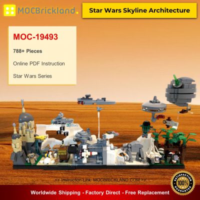 MOC-19493 Star Wars Skyline Architecture Star Wars Designed By MOMAtteo79 With 788 Pieces