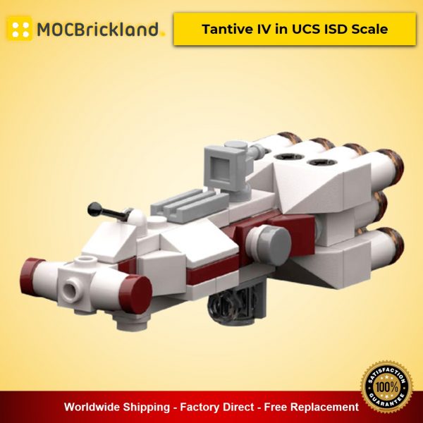 Tantive IV in UCS ISD Scale MOC-20584 Star Wars Designed By RobertBrick With 82 Pieces