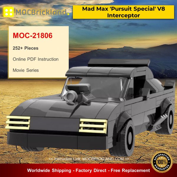 MOC-21806 Movie Mad Max ‘Pursuit Special’ V8 Interceptor Designed By mkibs With 252 Pieces