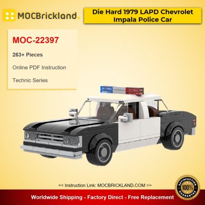 Die Hard 1979 LAPD Chevrolet Impala Police Car MOC-22397 Technic Designed By mkibs With 263 Pieces