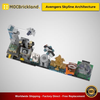 MOC-23510 Movie Avengers Skyline Architecture Designed By MOMAtteo79 With 600 Pieces