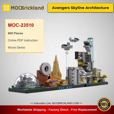 MOC-23510 Movie Avengers Skyline Architecture Designed By MOMAtteo79 With 600 Pieces
