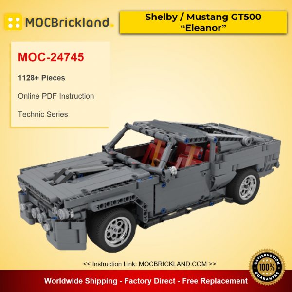 Shelby / Mustang GT500 “Eleanor” MOC-24745 Technic Designed By Steelman14a With 1128 Pieces