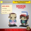 Stranger Things Brickheadz Collection – Dustin & Eleven MOC-26518 Movie Designed By mkibs With 1066 Pieces