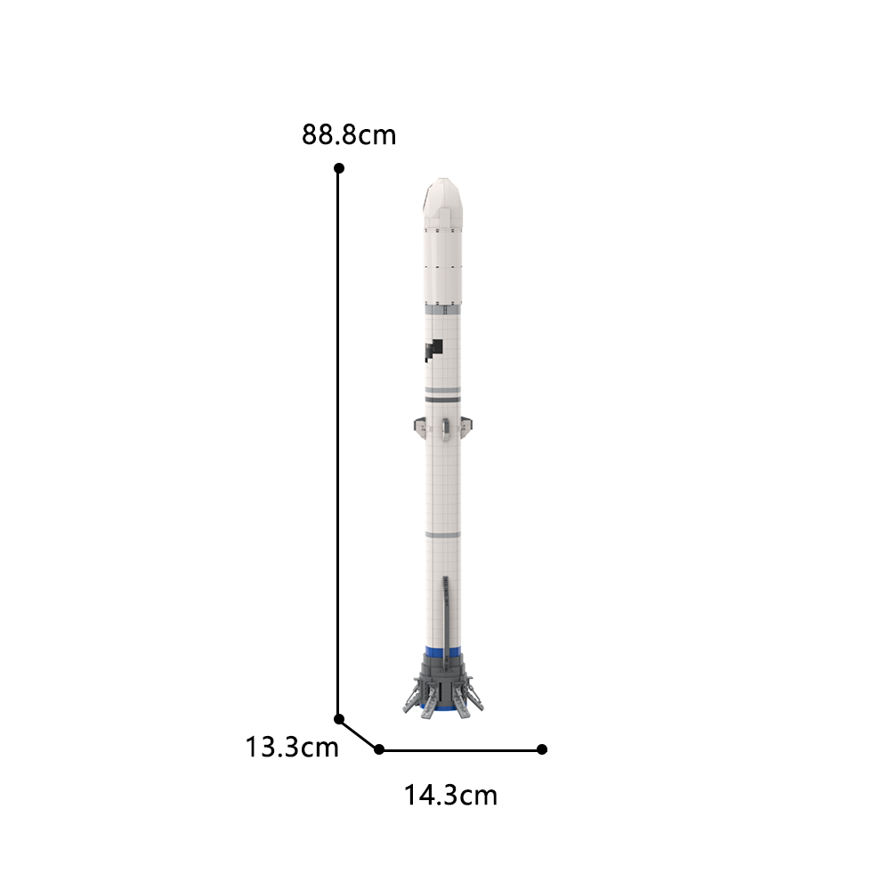 Blue Origin New Glenn (1:110 Saturn V Scale) MOC-28692 Space With 1575 Pieces
