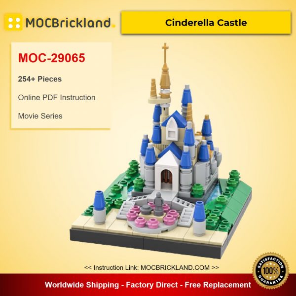 Cinderella Castle MOC-29065 Movie Designed By benbuildslego With 254 Pieces