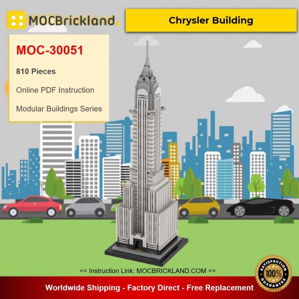 Chrysler Building MOC-30051 Modular Buildings Designed By TOPACES With 810 Pieces