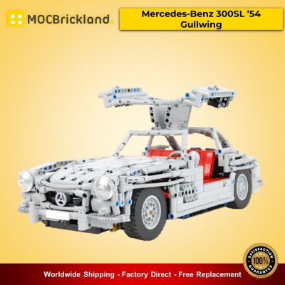 MOC-30152 Mercedes-Benz 300SL ’54 Gullwing Super Technic Designed By Sheepo With 2113 Pieces