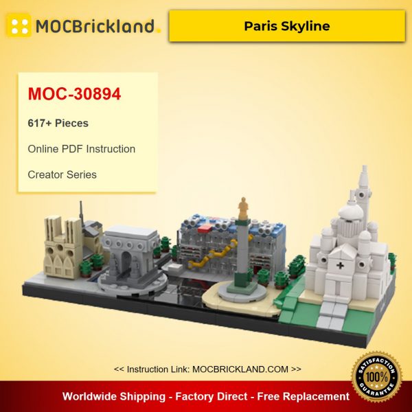 Paris Skyline MOC-30894 Creator Designed By JenArtiste With 617 Pieces