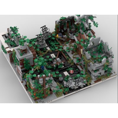 Ruined City | Build from 9 Different Mocs Modular Building MOC-32889 by gabizon with 3645 pieces