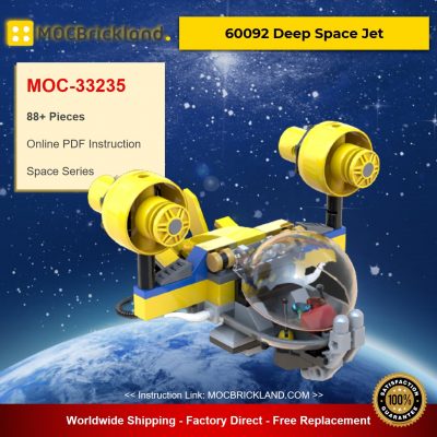 Deep Space Jet MOC-33235 Designed By plastic.ati With 88 Pieces