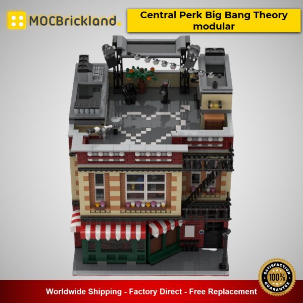 Modular Buildings MOC-34463 Central Perk Big Bang Theory modular Designed By BrickPolis With 4294 Pieces