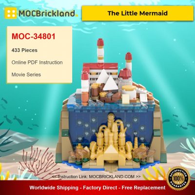 The Little Mermaid MOC-34801 Movie Designed By benbuildslego With 344 Pieces