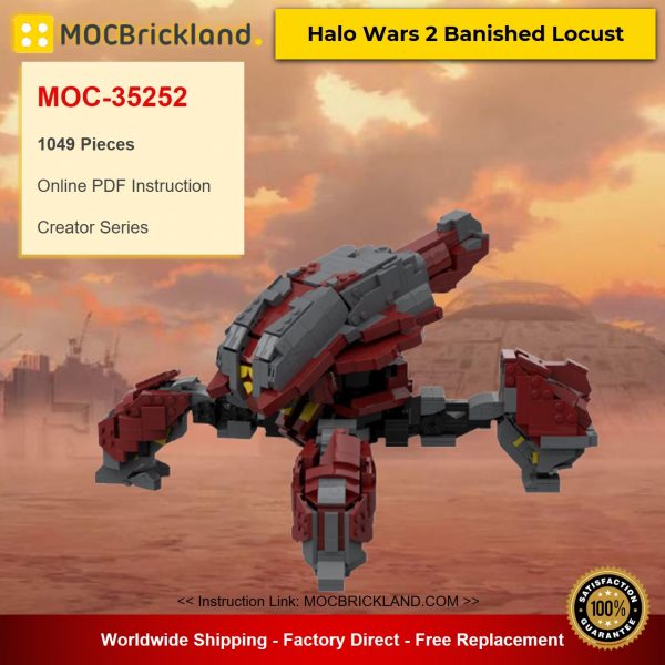 MOC-35252 Creator Halo Wars 2 Banished Locust Designed By WookieeCookies With 1049 Pieces
