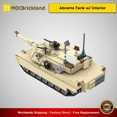 M1A2 Abrams Tank w/ interior MOC-36237 Military Designed By TOPACES With 972 Pieces