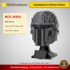 MOC-40959 Star Wars Mandalorian Helmet Statue Designed By zonilug With 608 Pieces