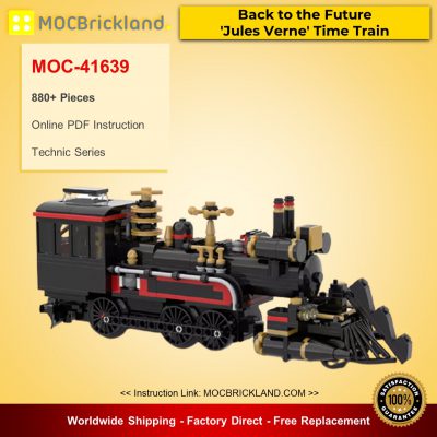 MOC-41639 Back to the Future ‘Jules Verne’ Time Train Technic Designed By mkibs With 880 Pieces