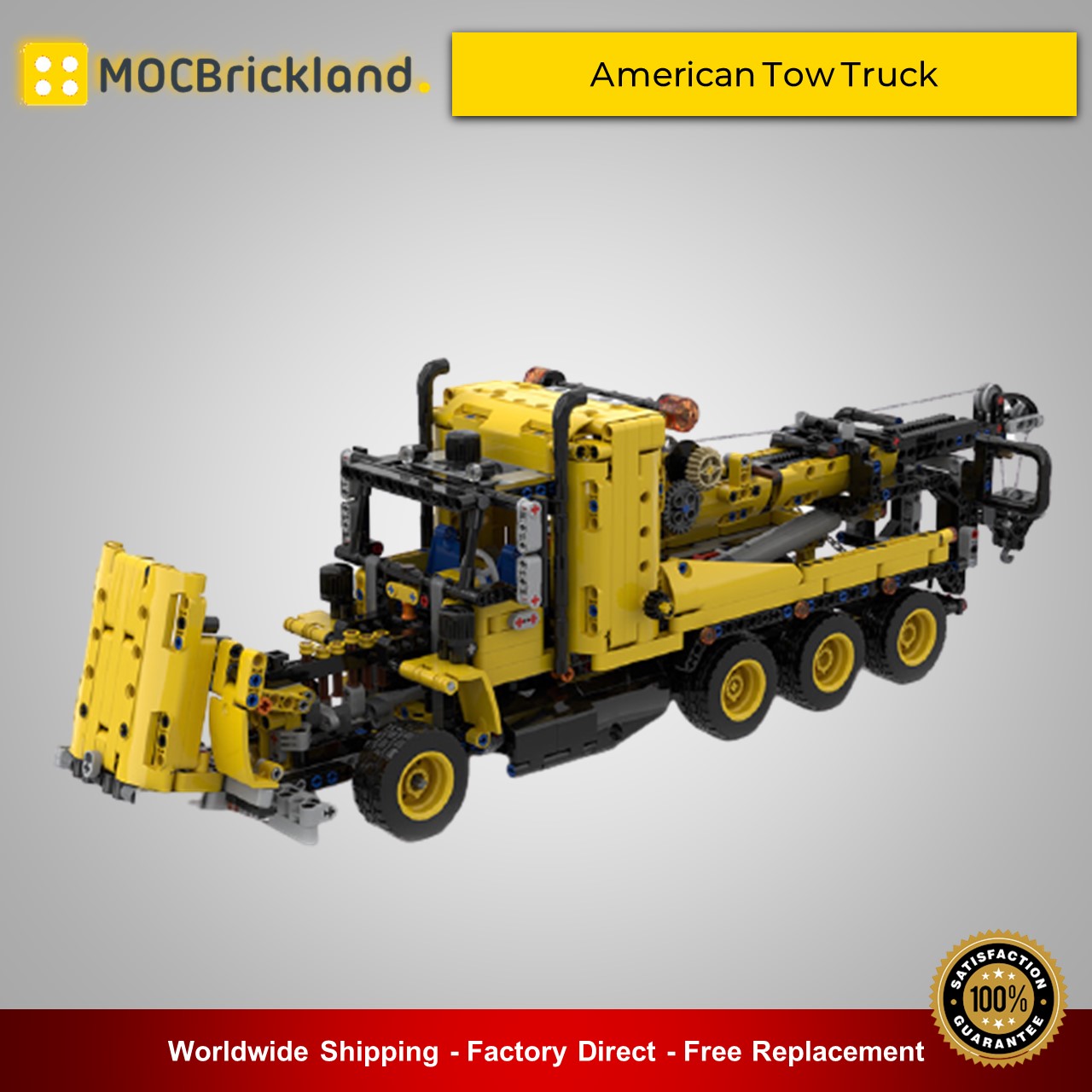 American Tow Truck MOC 43434 Technic Alternative LEGO 42108 Designed By Pieces - MOC Land