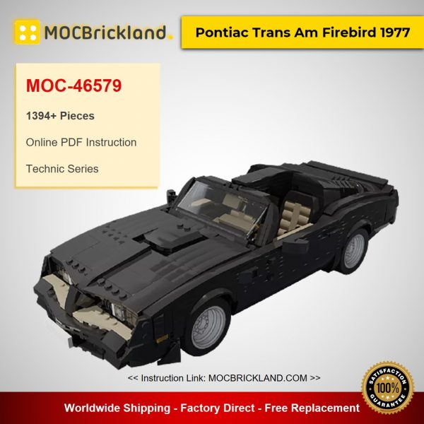 MOC-46579 Technic Pontiac Trans Am Firebird 1977 Designed By firas_legocars With 1394 Pieces