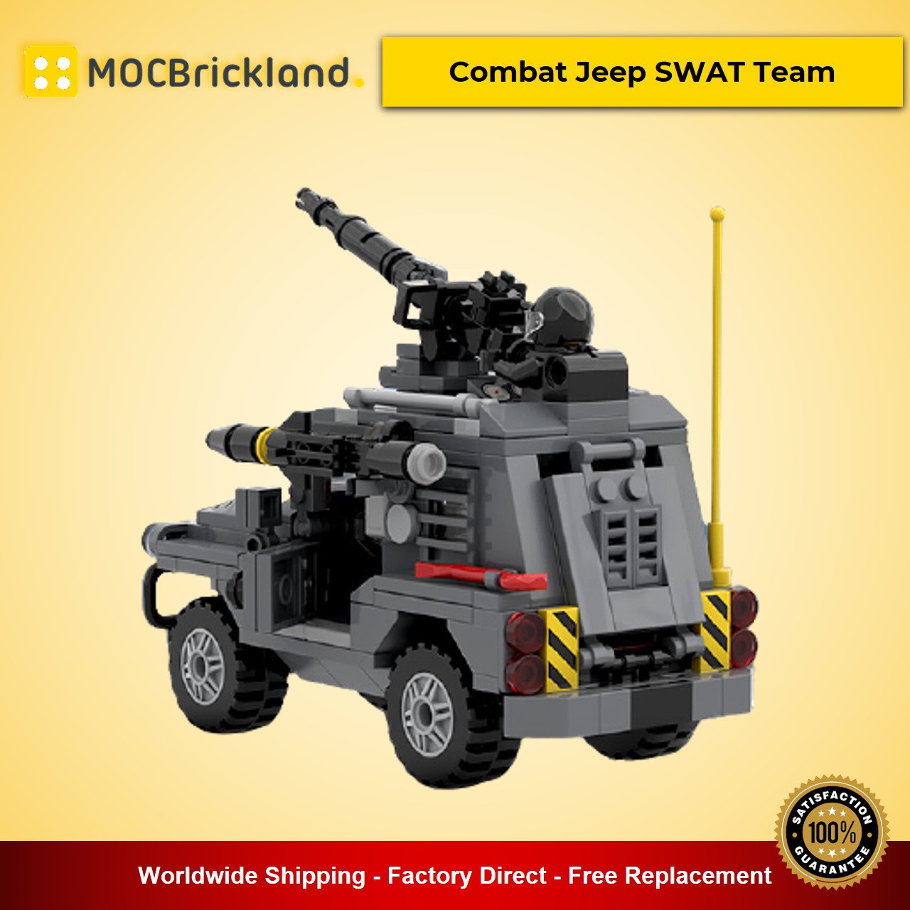 Combat Jeep SWAT Team MOC-47231 Designed By MadMocs With 302 Pieces