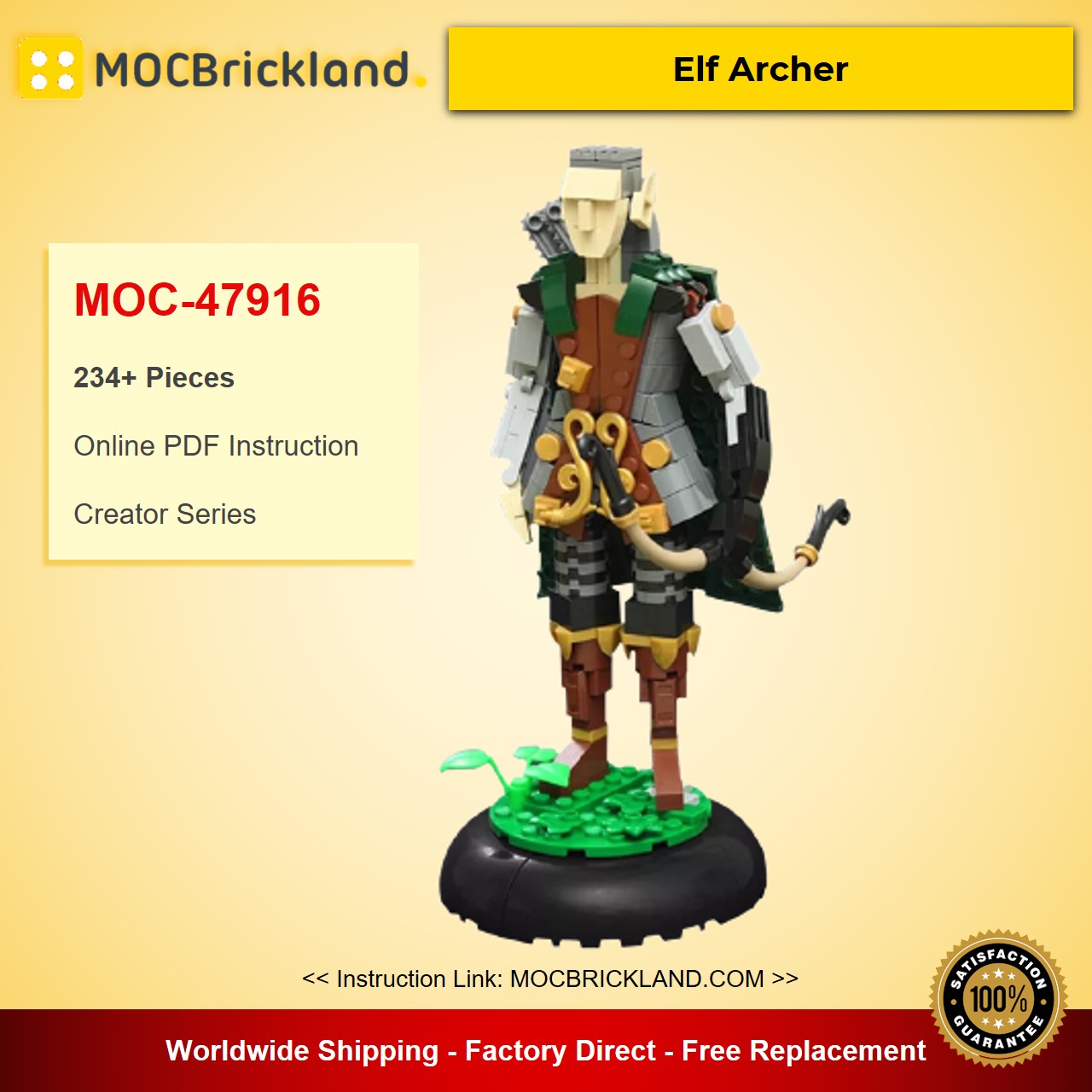 MOC-47916 Creator Elf Archer Designed By vir-a-cocha With 234 Pieces