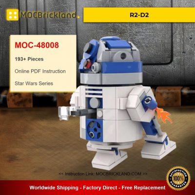 MOC-48008 Star Wars R2-D2 Designed By Jean_Bomber With 1063 Pieces