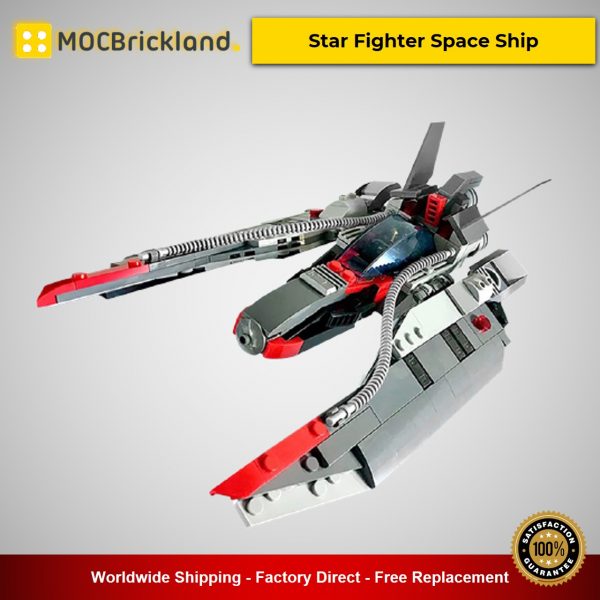 Star Fighter Space Ship MOC-48831 Space Designed By MadMocs With 304 Pieces