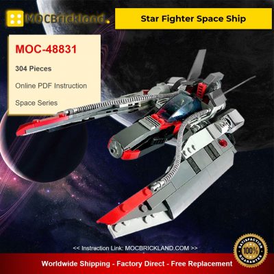 Star Fighter Space Ship MOC-48831 Space Designed By MadMocs With 304 Pieces