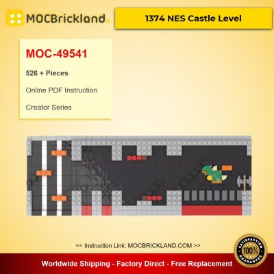 MOC-49541 Creator 71374 NES Castle Level – Super Mario Designed By enochgray With 526 Pieces
