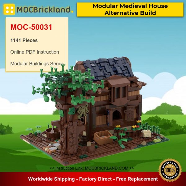MOC-50031 Modular Buildings 21318 Modular Medieval House Alternative Build Designed By gabizon With 1141 Pieces