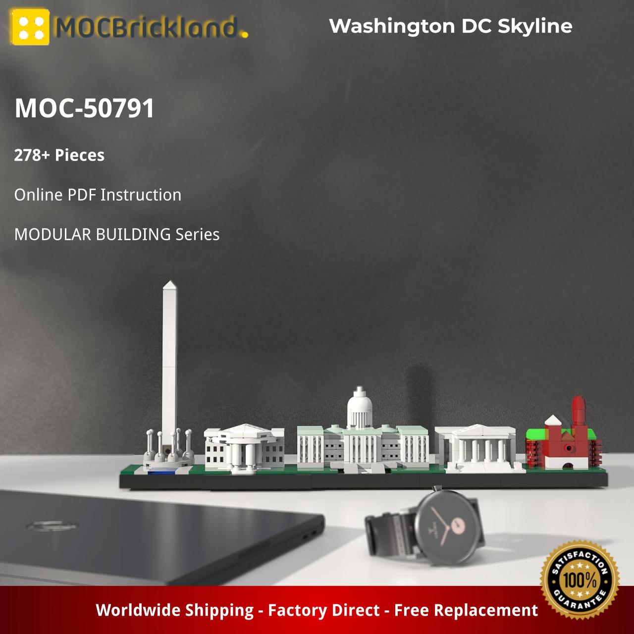 Washington DC Skyline MODULAR BUILDING MOC-50791 WITH 278 PIECES