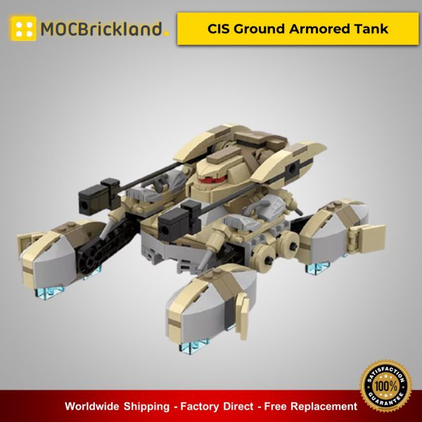 MOC-51576 CIS Ground Armored Tank Star Wars Designed By Warlord_Sieck With 390 Pieces