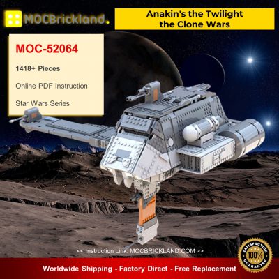 MOC-52064 Star Wars Anakin’s the Twilight – the Clone Wars Designed By Bruxxy 1418 Pieces