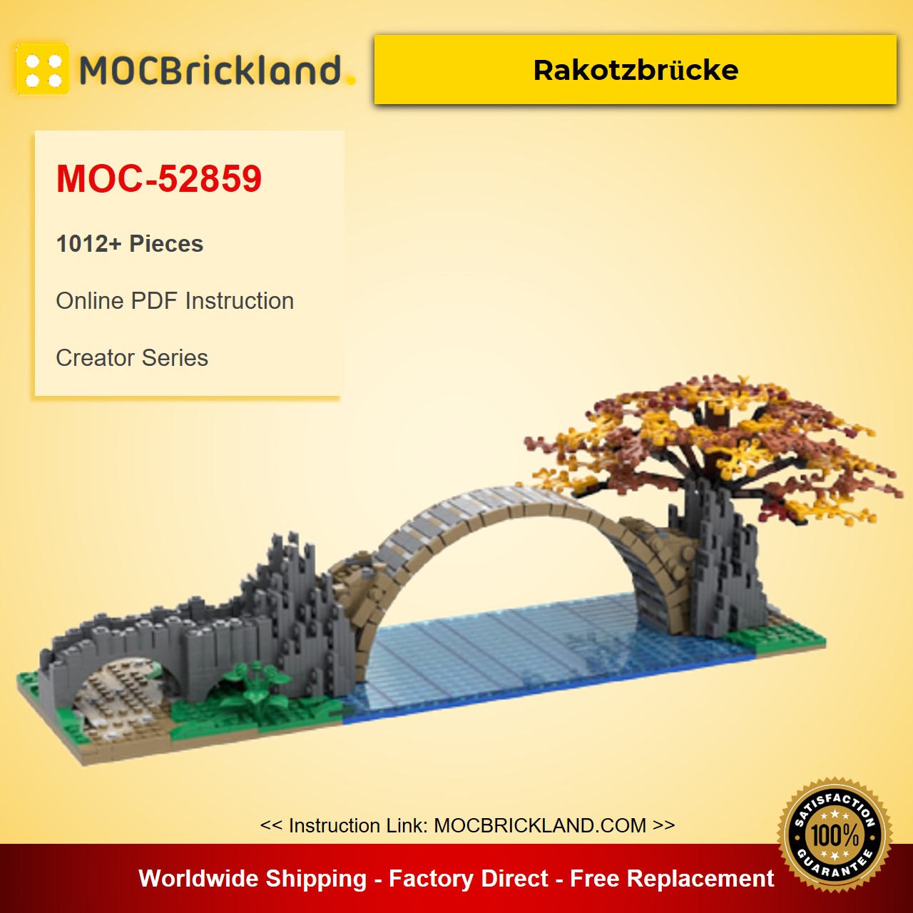 Rakotzbrücke MOC-52859 Creator Designed By Chricki With 1012 Pieces
