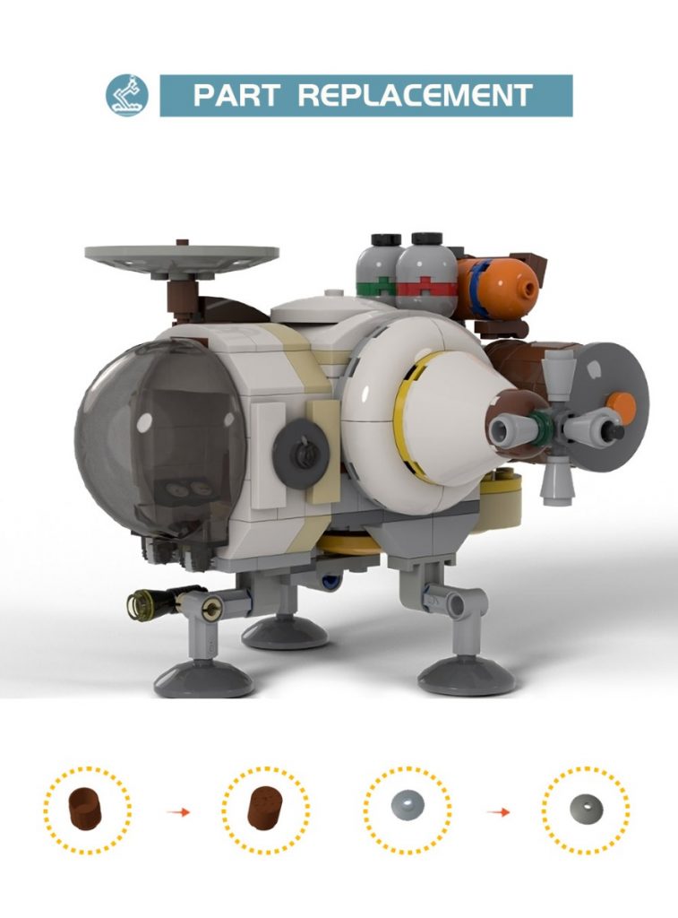 Outer Wilds Ship MOC-54631 Space With 243 Pieces