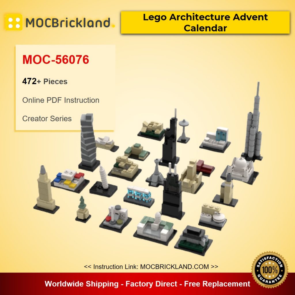 Lego Architecture Advent Calendar MOC56076 Creator Designed By