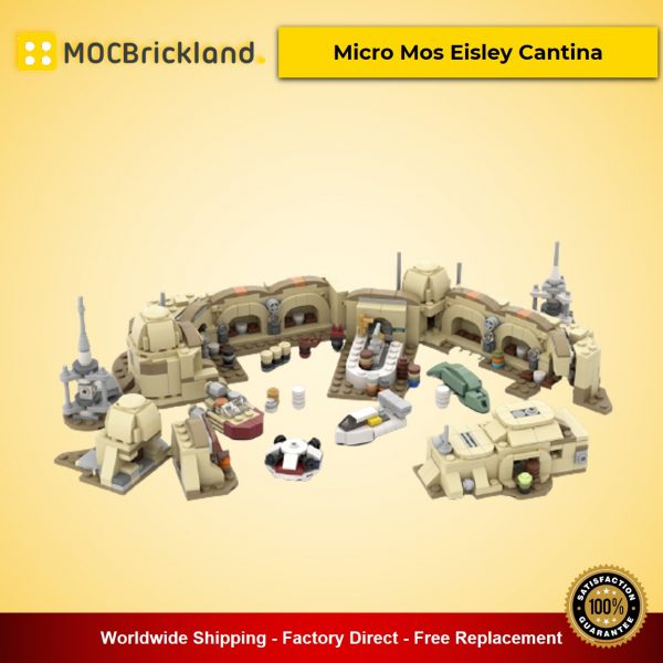 Micro Mos Eisley Cantina MOC-57537 Star Wars Designed By ron_mcphatty With 865 Pieces