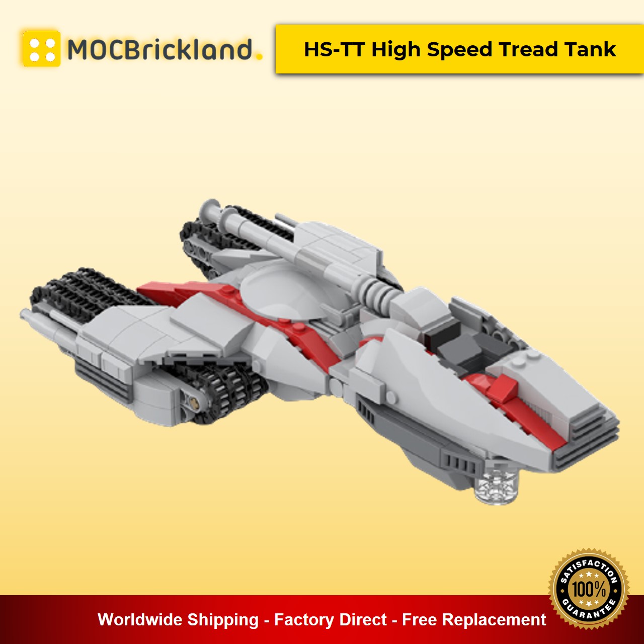 HS-TT High Speed Tread Tank MOC-58636 Star Wars Designed By Tjs_Lego_Room With 646 Pieces 