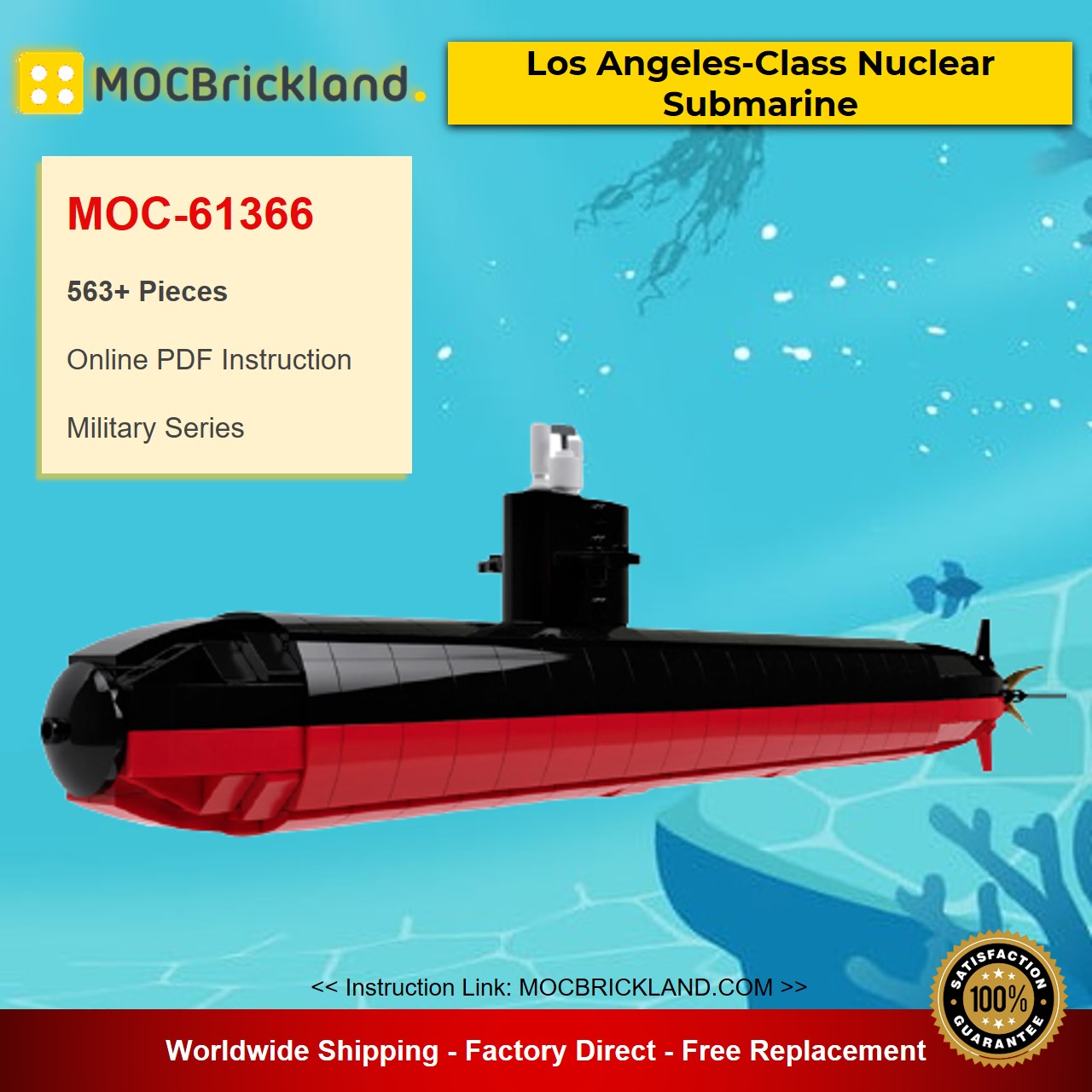 Los Angeles-Class Nuclear Submarine MOC-61366 Star Wars Designed By veyniac With 563 Pieces