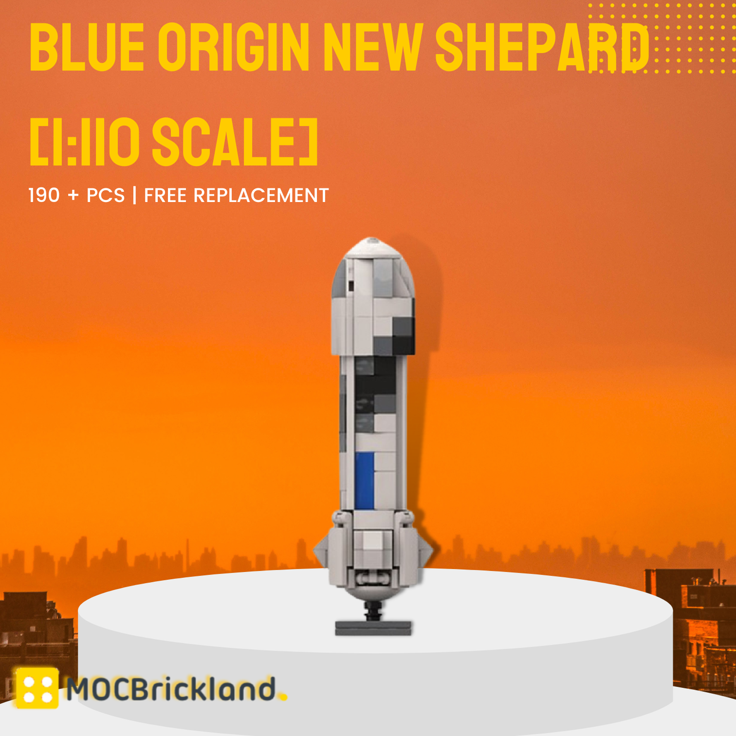 Blue Origin New Shepard [1110 Scale] MOC90043 Space With 190 Pieces